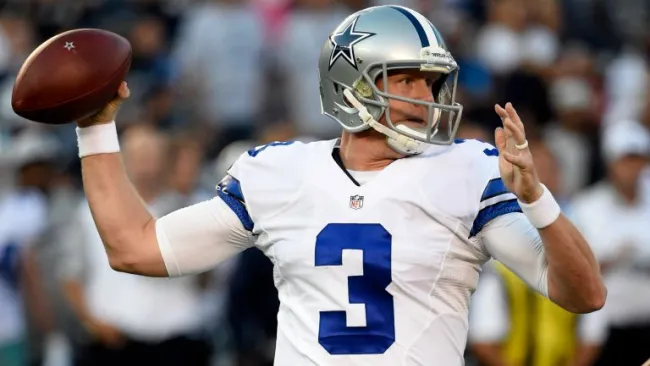 Brandon Weeden, en un partido de los Vaqueros