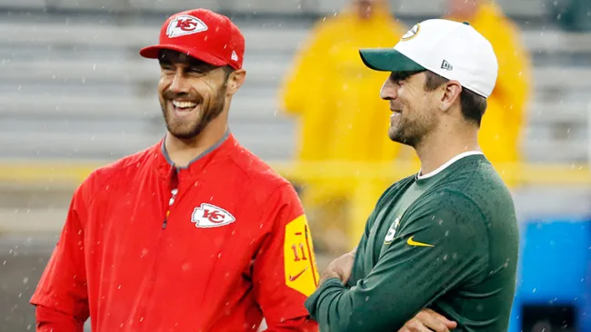 Smith y Rodgers, charlando antes del duelo