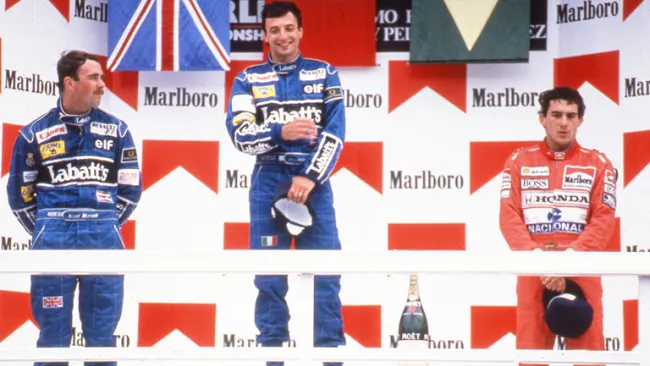 Riccardo Patrese, ganador del GP de México en 1991