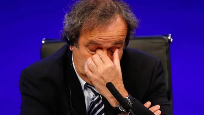 Platini, en una conferenia de prensa