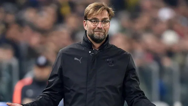 Klopp durante un partido con el Borussia Dortmund