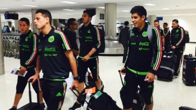 Los seleccionados en el aeropuerto de Los Angeles