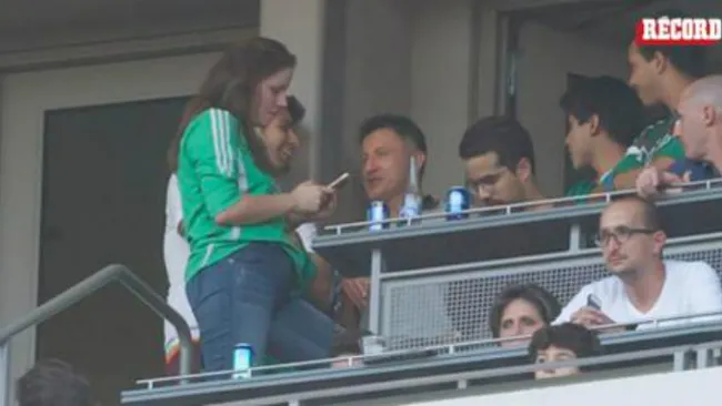 Juan Carlos Osorio, en el palco de la FMF