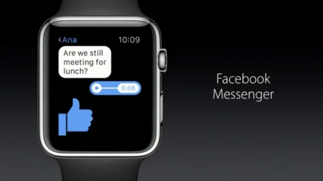 Así luce Facebook Messenger en Apple Watch