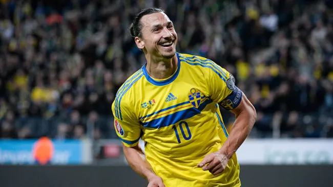 Ibrahimovic, en el partido contra Rumania