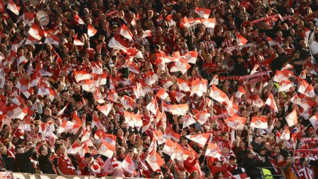 Aficionados del Bayern en un partido