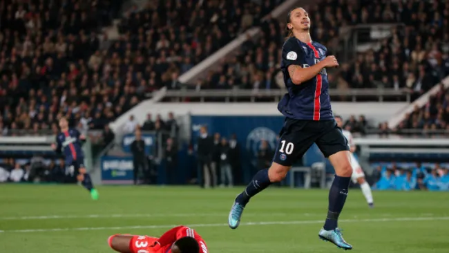 Zlatan Ibrahimovic con el Paris Saint Germain
