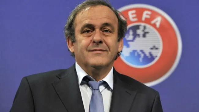 Michel Platini, en un evento de la UEFA