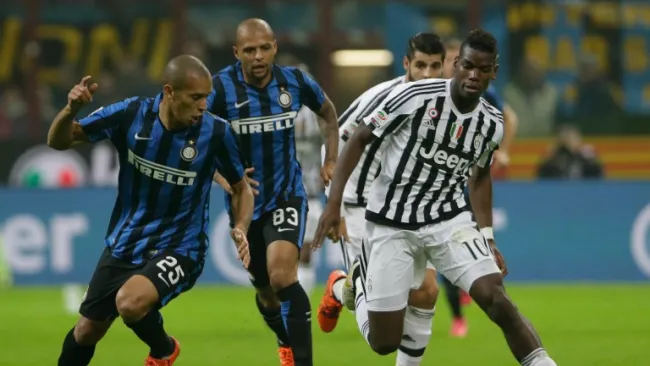 Paul Pogba, durante el partido frente al Inter
