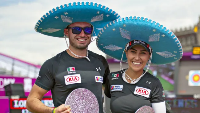 Linda Ochoa y Mario Cardoso ganan plata en Copa del Mundo de Tiro con Arco