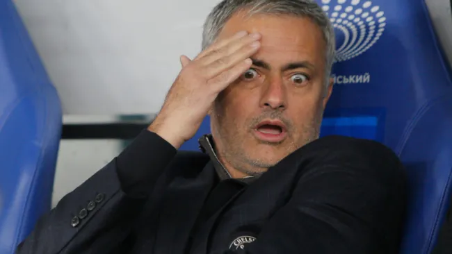 Mourinho durante un partido de Champions League