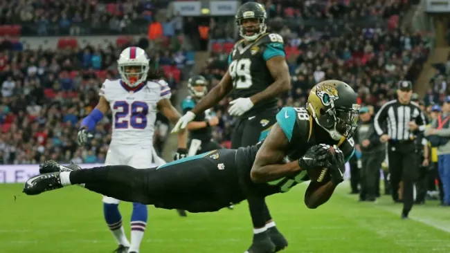 Hurns, en el partido contra los Bills