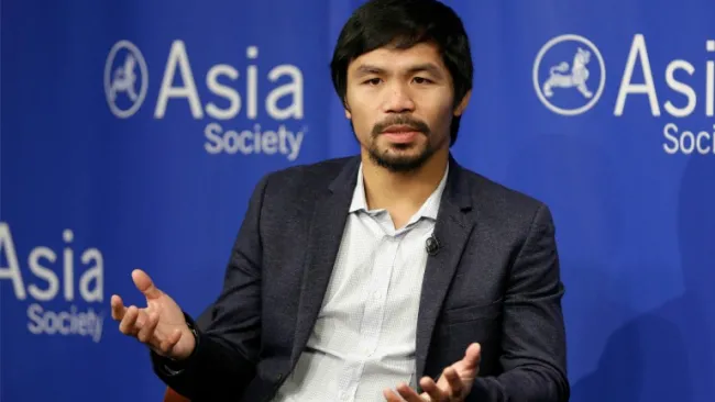 Pacquiao durante un evento