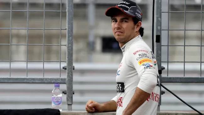 Checo durante el GP de Estados Unidos