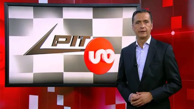 Chacho López durante un programa de TV