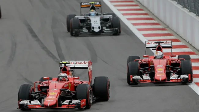 Autos durante el GP de Rusia