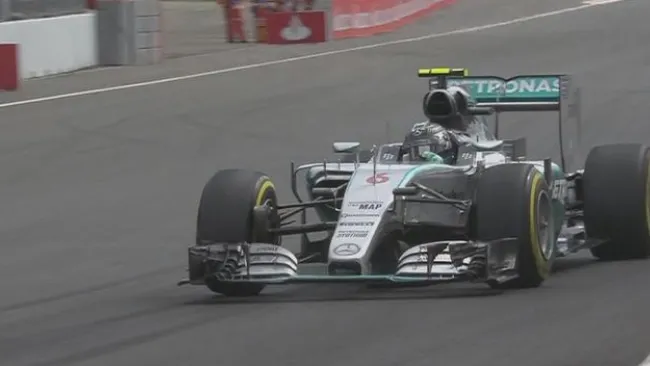 Nico Rosberg en la P3 del GP de México
