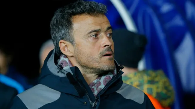 Luis Enrique, en un partido de la Champions