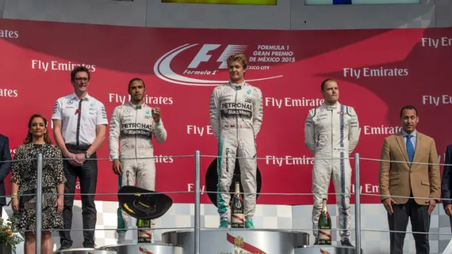 Podio del GP de México 2015