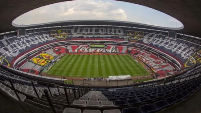 Vista del Estadio Azteca desde sus tribunas