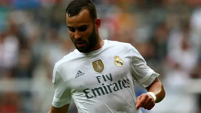 Jesé, en un partido del Real Madrid