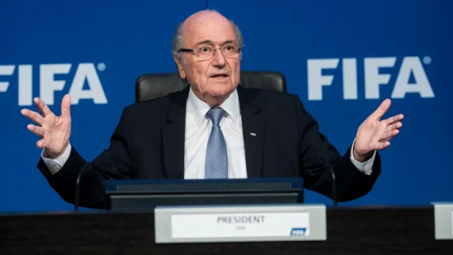 Joseph Blatter, en conferencia de prensa