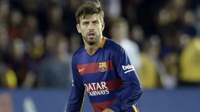 Gerard Piqué, en un juego del Barcelona