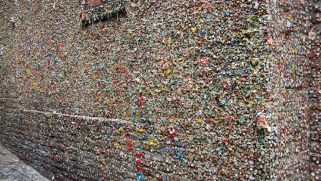 El muro de los chicles en Seattle