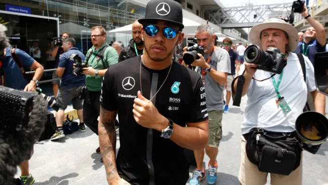 Hamilton ya se encuentra en Brasil para el Gran Premio