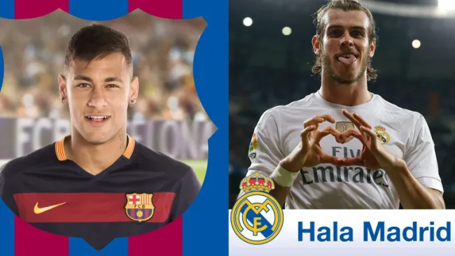 Marcos para apoyar al Barcelona o Real Madrid en Facebook