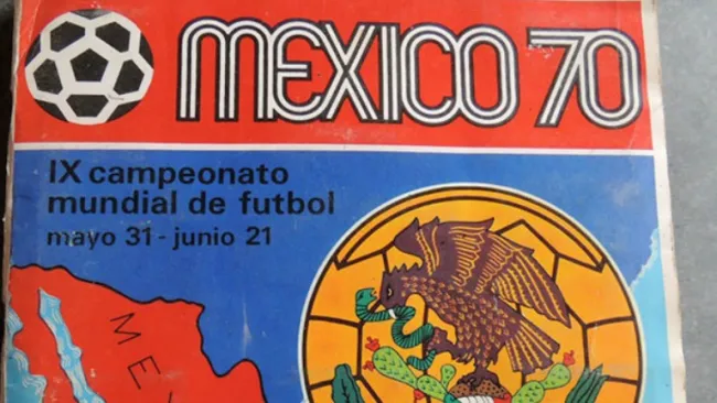La portada del álbum Panini de México 70