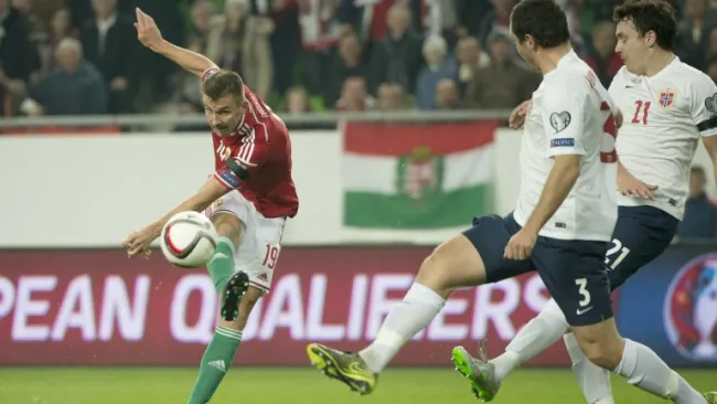 Priskin, autor del primer tanto de Hungría