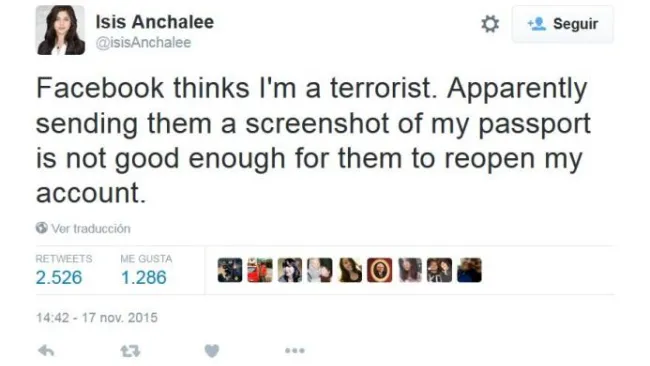 Así fue la queja de Isis Anchalee