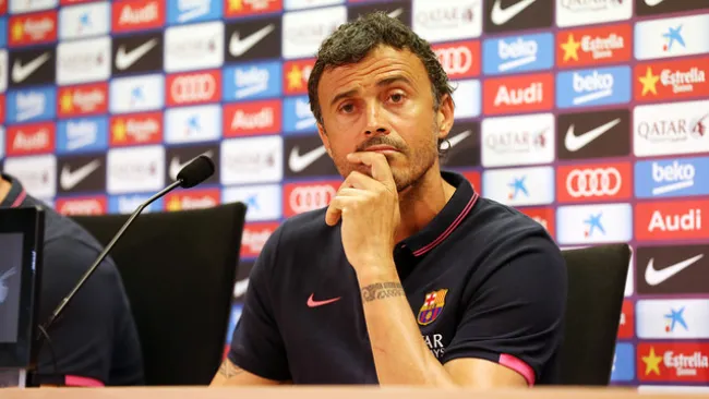 Luis Enrique, en conferencia de prensa