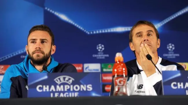 Layún y Lopetegui, en conferencia de prensa