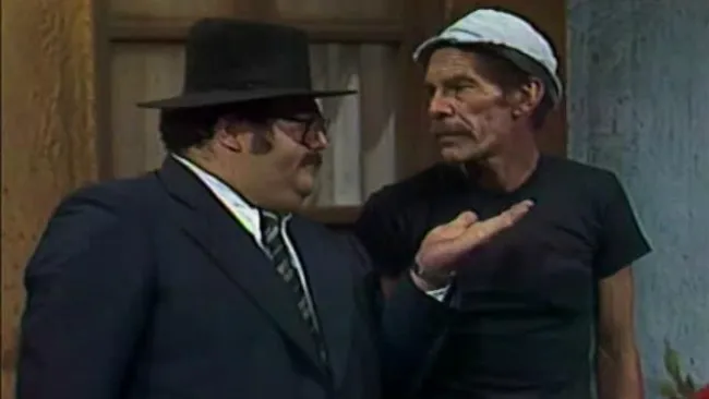 El Señor Barriga pidiéndole la renta a Don Ramón