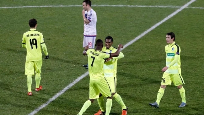 Coulibaly festeja su gol contra Lyon