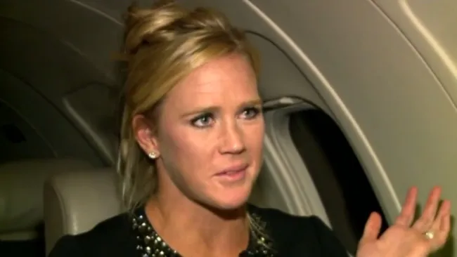 Holly Holm en una entrevista en Las Vegas