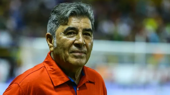 Carlos Reinoso en un partido del Veracruz