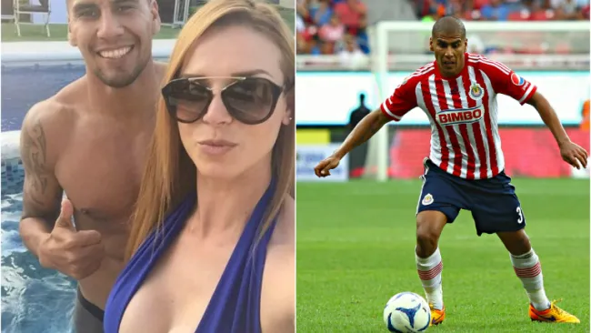 Carlos Salcido junto a la misteriosa mujer