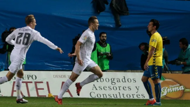Cheryshev celebra un gol con el Real Madrid
