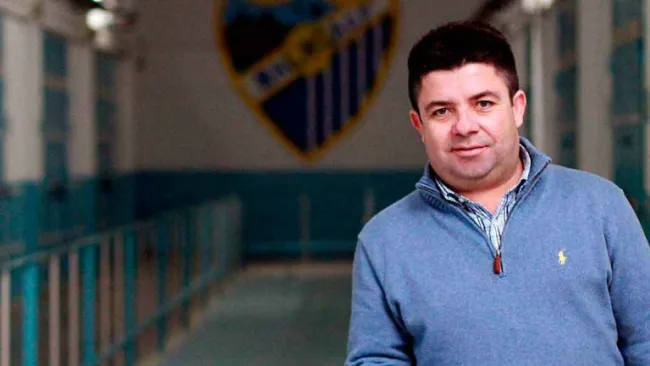 Antonio Fernández Marchán cuando fue directivo del Málaga