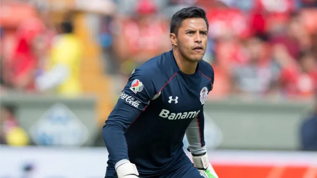 Alfredo Talavera durante un partido con Toluca