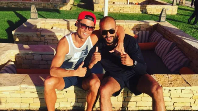 Cristiano Ronaldo con Badr Hari