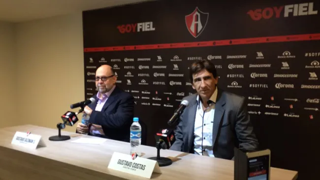 Gustavo Costas, en su presentación con el Atlas