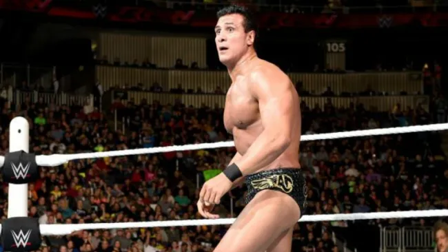 Alberto Del Río durante un combate en Raw