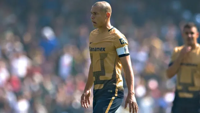 Verón, en el partido contra el América