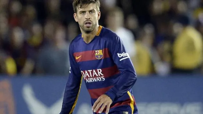 Gerard Piqué, en un juego del Barcelona