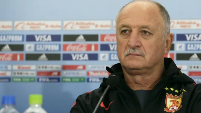 Luiz Felipe Scolari en conferencia de prensa