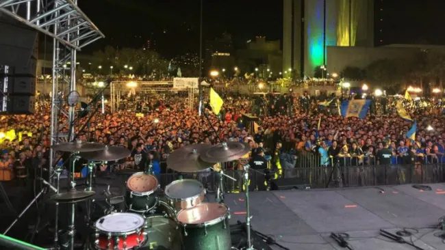 Así luce la Macroplaza durante el partido